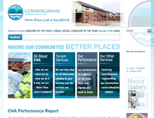 Tablet Screenshot of cunninghame-housing.org